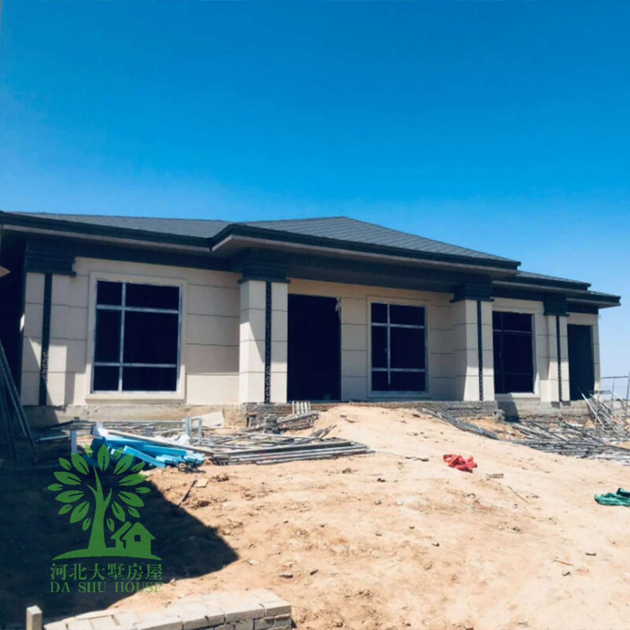 石家莊欒城輕鋼別墅 一層養(yǎng)老別墅的裝配式現(xiàn)代生活